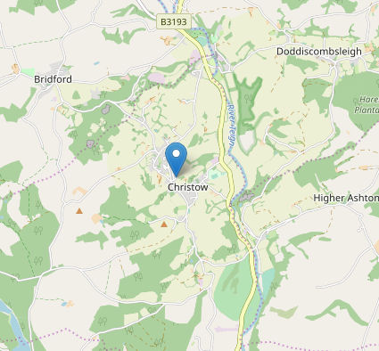 Christow Branch Surgery Location Map